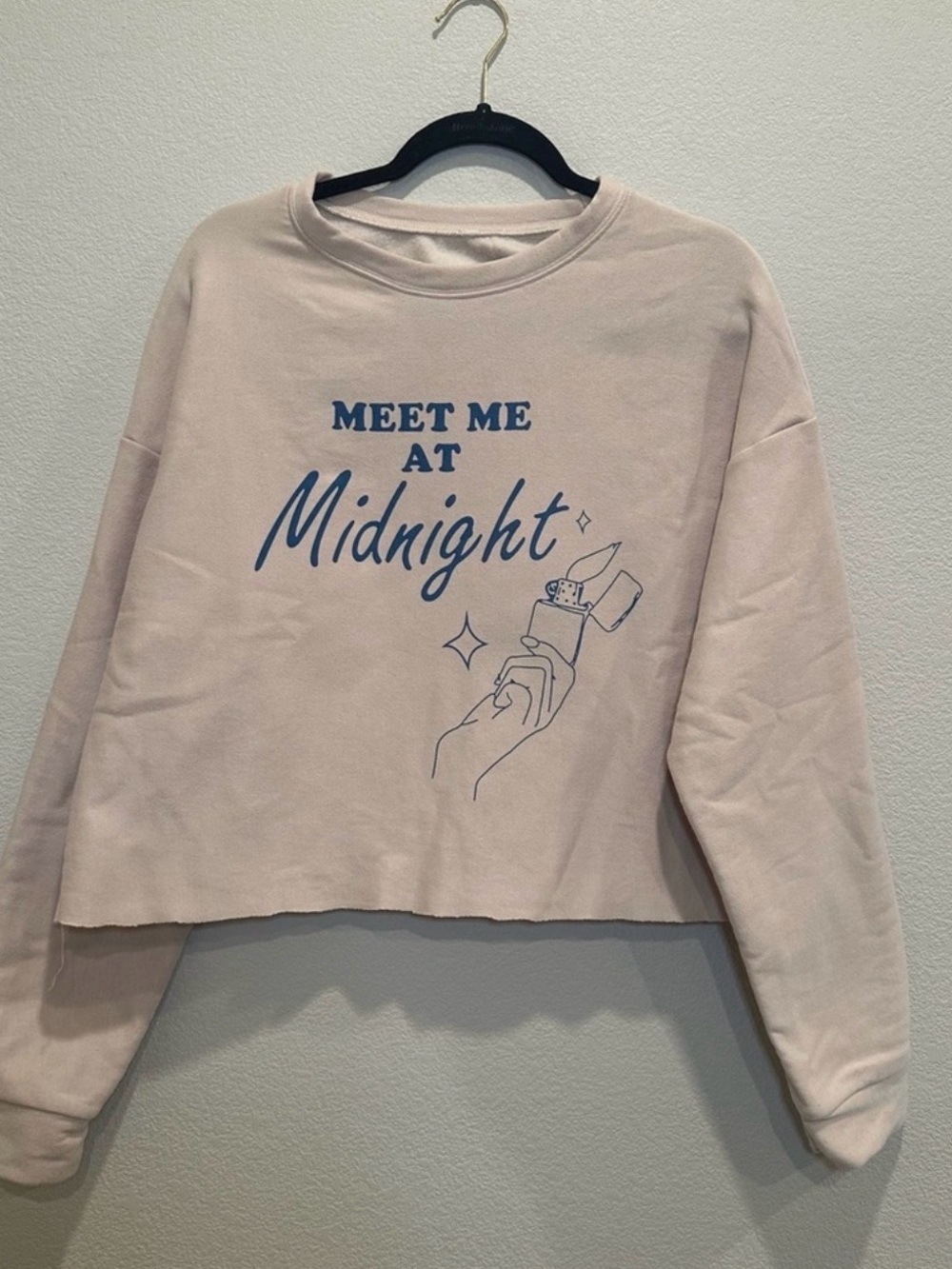 Taylor Swift Meet Me At Midnight Cropped Sweatshirt